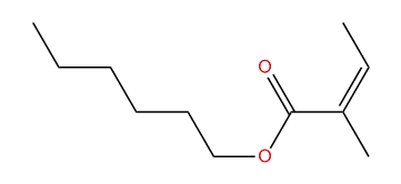 Hexyl (Z)-2-methyl-2-butenoate
